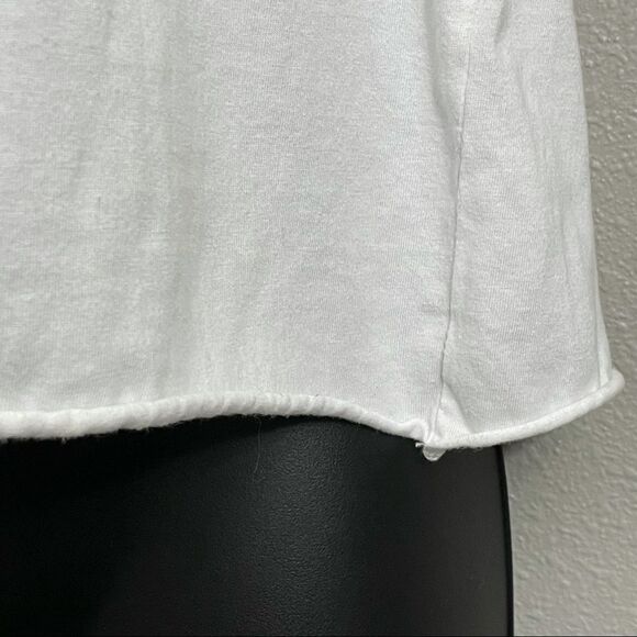 Modern Lux Smile More Croptop White with Pink Letters Size Medium - Picture 4 of 9